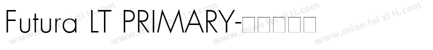 Futura LT PRIMARY字体转换
